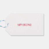 Leopard Weihnachtsgeschenk-Tags Geschenkanhänger (Rückseite Horizontal)