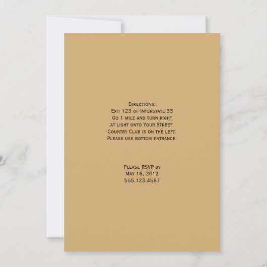 Leopard-Weiß Jewels Diamant-Band-Hochzeit Einladung (Rückseite)