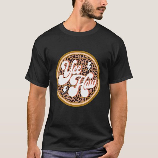 Leopard Western Yeehaw Howdy Yall T-Shirt (Vorderseite)