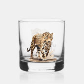 Leopard Whiskyglas (Vorderseite)
