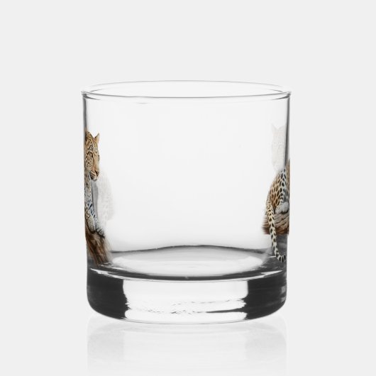 Leopard Whiskyglas (Links)