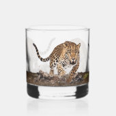 Leopard Whiskyglas (Links)