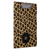 Leopard Wild ANIMAL DRUCK + Monogramm Klemmbrett (Rechts)