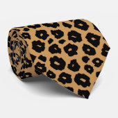 Leopard Wild ANIMAL DRUCK + Monogramm Krawatte (Gerollt)