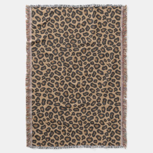 Leopard Wild Animal Muster Decke (Vorderseite Vertikal)