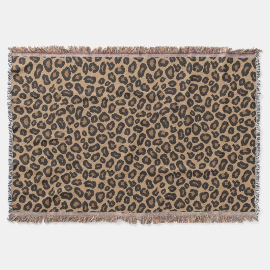 Leopard Wild Animal Muster Decke (Vorderseite)