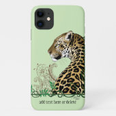 Leopard Wild Cat Green Henna Case-Mate iPhone Hülle (Rückseite)