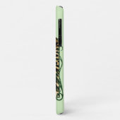 Leopard Wild Cat Green Henna Case-Mate iPhone Hülle (Hinten/Links)