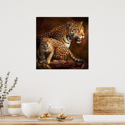 LEOPARD "WILD NIGHT" POSTER (Küche)