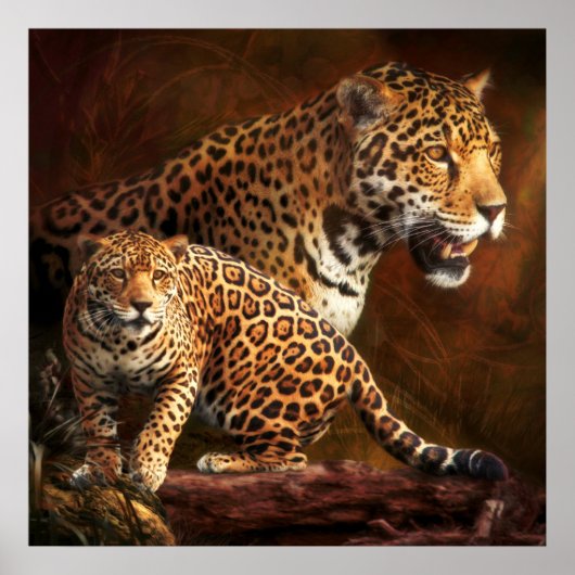 LEOPARD "WILD NIGHT" POSTER (Vorne)