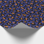 Leopard Wild Print Retirement Geschenk dunkel naht Geschenkpapier (Ecke)