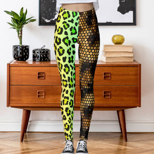 Leopard-Wildkatzen-Muster für individuelles Foto Leggings