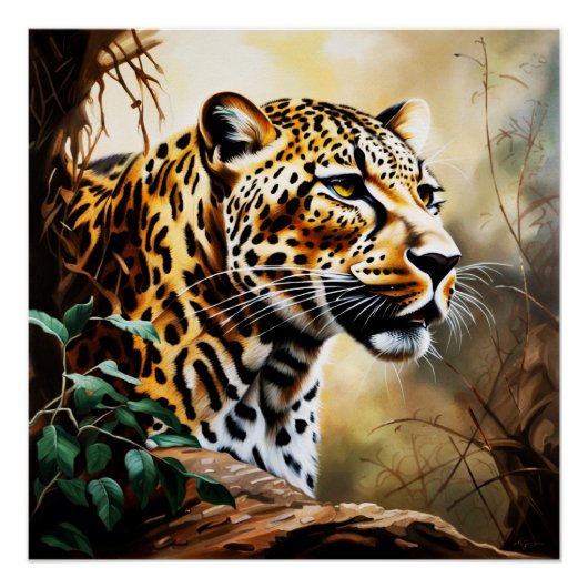 Leopard wildlife poster (Vorderseite)