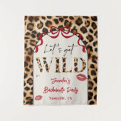Leopard Wildly in Love Bachelorette Weekend Wandteppich (Vorderseite)