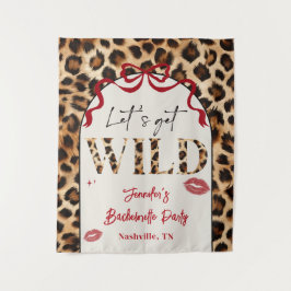 Leopard Wildly in Love Bachelorette Weekend Wandteppich