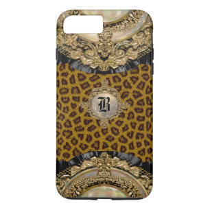 Leopard Wildroyce   elegantes Monogramm plus iPhone 8 Plus/7 Plus Hülle
