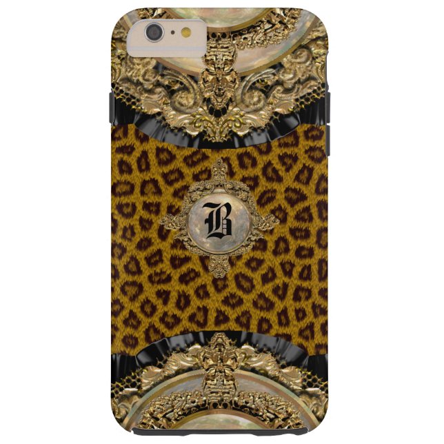 Leopard    WildroyceElegant Monogram Plus Case-Mate iPhone Hülle (Rückseite)