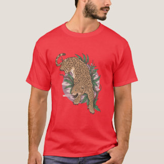 Leopard Wildtier Kletterfamilie T-Shirt