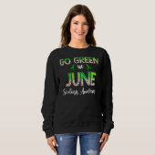Leopard wird im Juni grünes Licht für die Skoliose Sweatshirt (Vorne ganz)