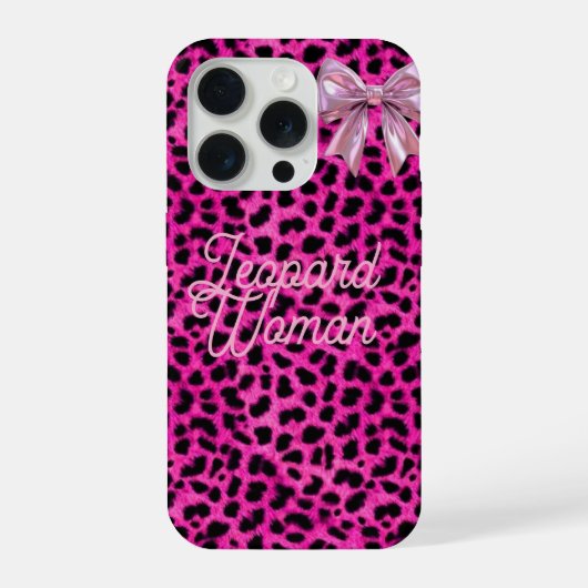 Leopard Woman phone case  iPhone Hülle (Rückseite)