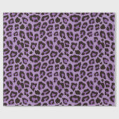 Leopard-Wrapping Paper Lila Geschenkpapier (Flach)