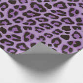Leopard-Wrapping Paper Lila Geschenkpapier (Ecke)