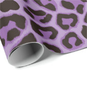 Leopard-Wrapping Paper Lila Geschenkpapier (Rolleneckpunkt)