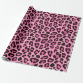 Leopard-Wrapping Paper Pink Geschenkpapier (Ungerollt)