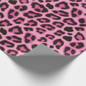 Leopard-Wrapping Paper Pink Geschenkpapier (Ecke)