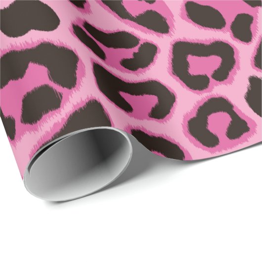 Leopard-Wrapping Paper Pink Geschenkpapier (Rolleneckpunkt)