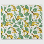 Leopard Wrapping Papier Geschenkpapier (Flach)