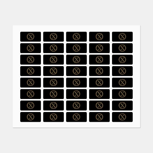 Leopard X Etiketten (Blatt)