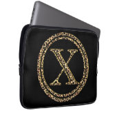Leopard X Laptopschutzhülle (Vorne Rechts)