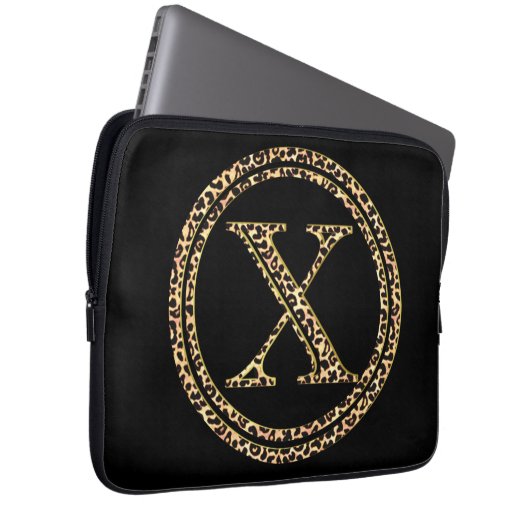 Leopard X Laptopschutzhülle (Vorne Rechts)