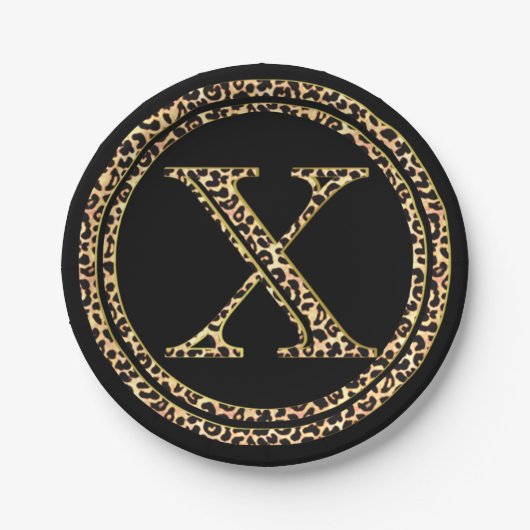 Leopard X Pappteller (Vorderseite)