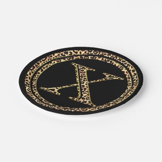 Leopard X Pappteller (Schrägansicht)