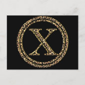 Leopard X Postkarte (Vorderseite)