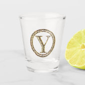 Leopard Y Schnapsglas (Vorderseite)