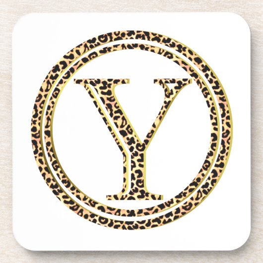 Leopard Y Untersetzer (Vorderseite)