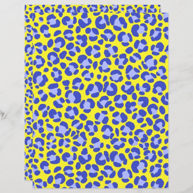 Leopard Yellow Blue Lila (Vorne/Hinten)