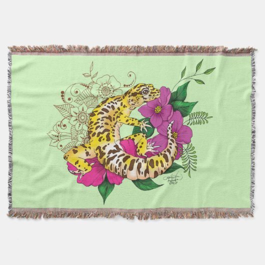 Leopard Yellow Gecko Green Decke (Vorderseite)