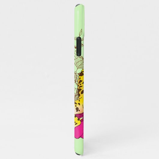 Leopard Yellow Gecko Green iPhone Hülle (Rechte Seite)