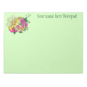 Leopard Yellow Gecko Green Notizblock (Vorderseite)