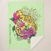 Leopard Yellow Gecko Green Sherpadecke (Vorderseite)