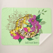 Leopard Yellow Gecko Green Sherpadecke (Vorderseite (Horizontal))
