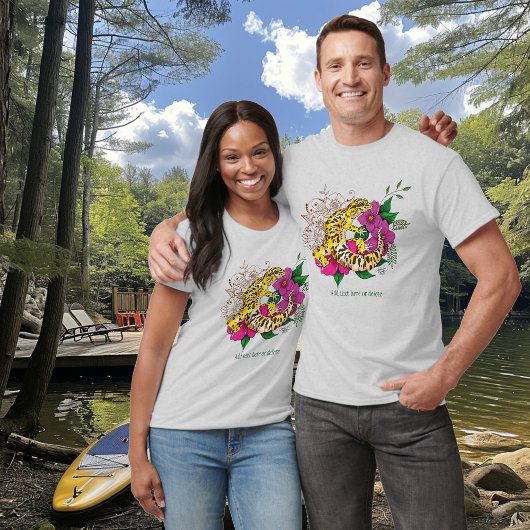 Leopard Yellow Gecko Green T-Shirt