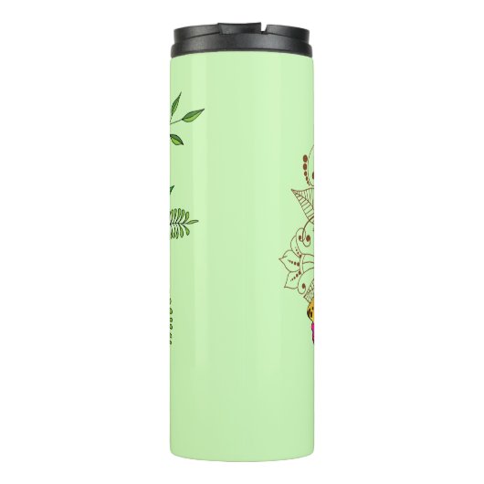 Leopard Yellow Gecko Green Thermosbecher (Rückseite)