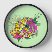 Leopard Yellow Gecko Green Uhr (Vorderseite)