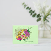 Leopard Yellow Gecko Green Visitenkarte (Stehend Vorderseite)