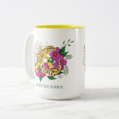 Leopard Yellow Gecko Green Zweifarbige Tasse (Vorderseite Links)